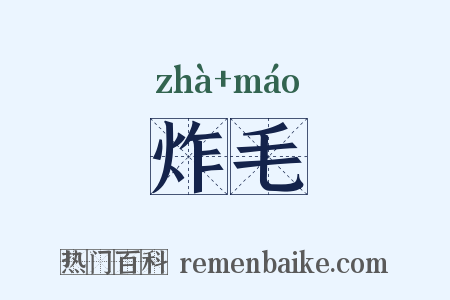 炸毛是什么意思的图片